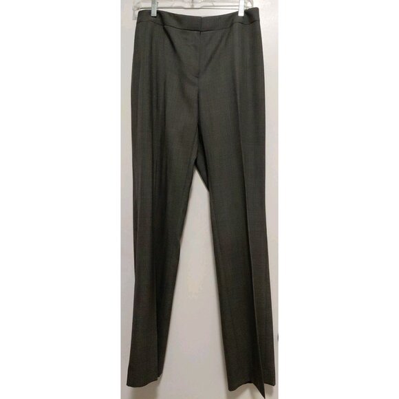 Lafayette 148 New York Women's Dress Pants Wool Wide Leg Grey Size 6  30x33 - Picture 1 of 7